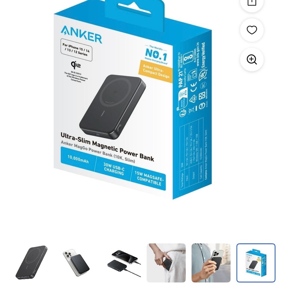 Anker MagGo Power Bank, Ultra-Slim
ALREADY REDUCED BY $30, PRICE IS FIRM.